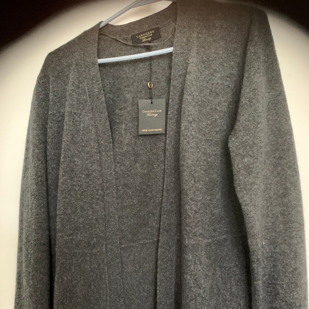 Charter Club Cashmere Cardigan - M